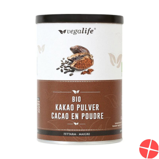 Vegalife Kakao Pulver Fettarm (neu) Dose 125g