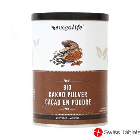 Vegalife Kakao Pulver Fettarm (neu) Dose 125g buy online