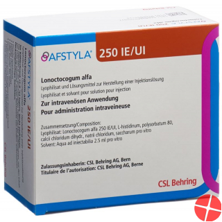Afstyla Trockensubstanz 250 Ie C Solv+set Durchstechflasche