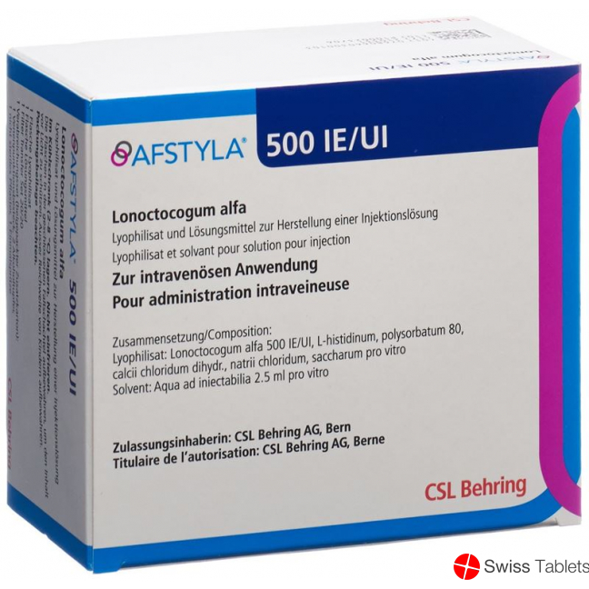 Afstyla Trockensubstanz 500 Ie C Solv+set Durchstechflasche buy online
