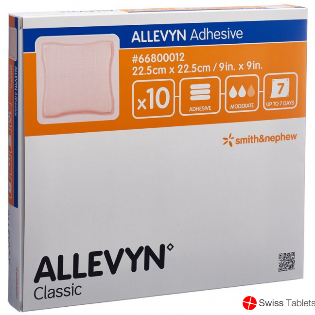 Allevyn Adhesive Wundverband 22.5x22.5cm 10 Stück buy online