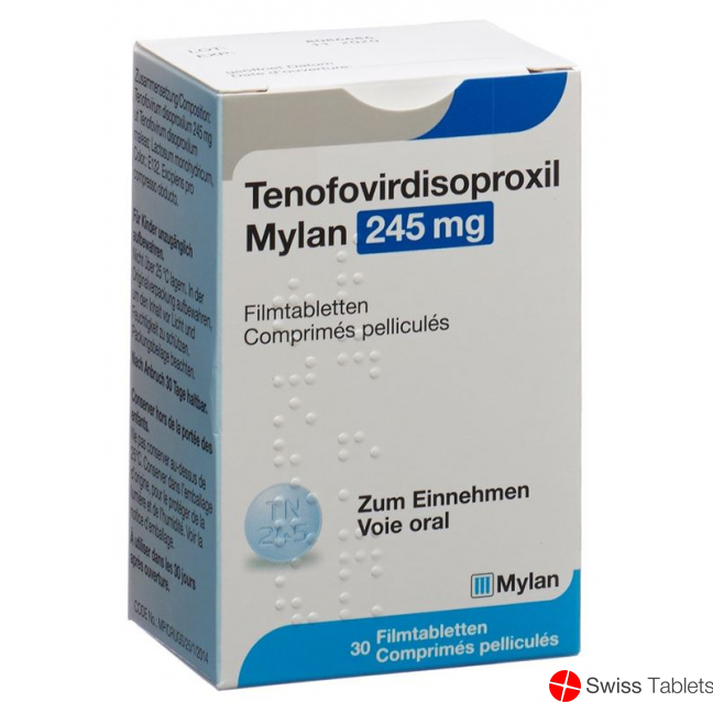 Tenofovirdisoproxil Mylan Filmtabletten 245mg 30 Stück buy online