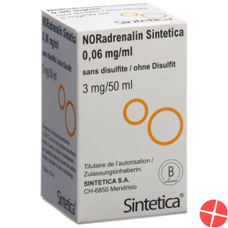 Noradrenalin Sint 0.06mg/ml (50ml) O Disulf Vial