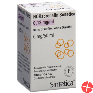 Noradrenalin Sint 0.12mg/ml (50ml) O Disulf Vial