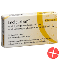 Lecicarbon Zäpfchen Kind 10 Stück