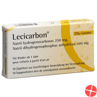 Lecicarbon Zäpfchen Kind 10 Stück