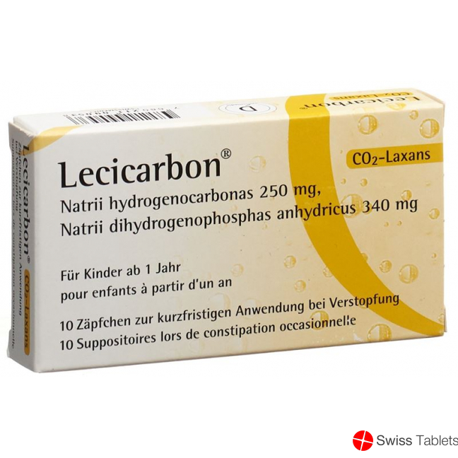 Lecicarbon Zäpfchen Kind 10 Stück buy online
