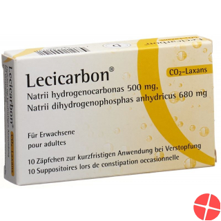 Lecicarbon für Erwachsene 10 Zäpfchen