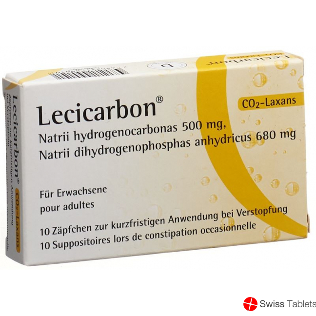 Lecicarbon für Erwachsene 10 Zäpfchen buy online