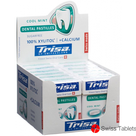 Trisa Dental Pastille Display Fresh Mint 12 Stück buy online