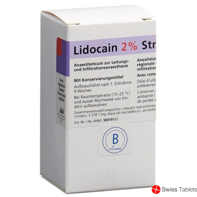 Lidocain Streuli 2% M Kons Durchstechflasche 50ml buy online