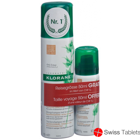Klorane Trockenshampoo Brennness Getoent 150+50ml buy online