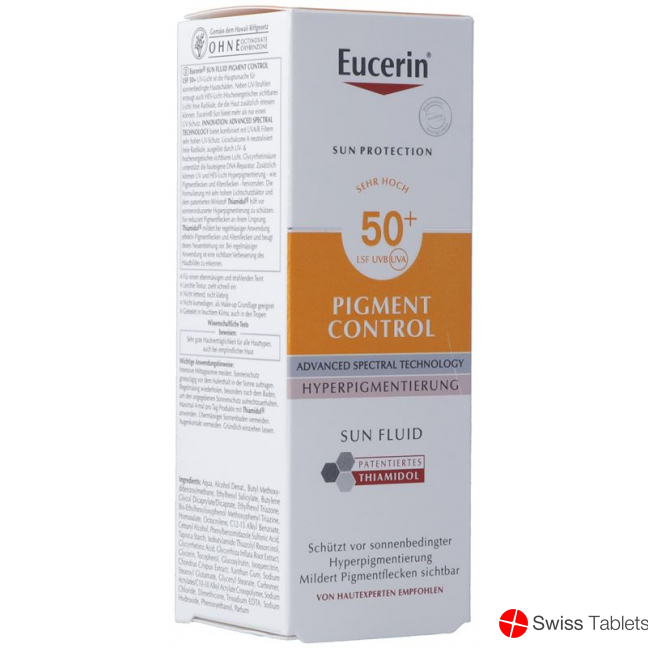 Eucerin Sun Fluid Pigment Control LSF 50+ Bottle 50ml buy online