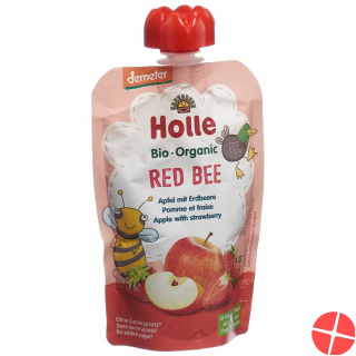 Holle Red Bee Pouchy Apple Strawberry 100g