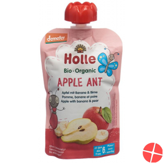 Holle Apple Ant Pouchy Apple Banana Pear 100g