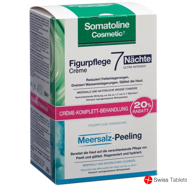 Somatoline 7naechte Creme 250ml +meersalz-peel 350 buy online