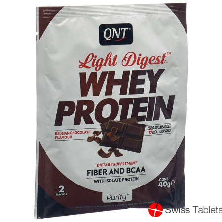 Qnt Light Digest Whey Protein Belgian Choco 40g buy online