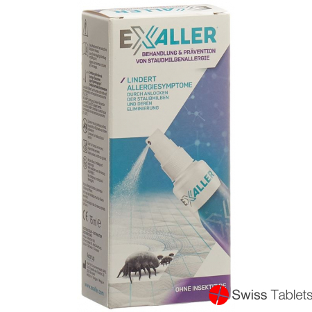 Exaller anti dust mite spray 75ml buy online