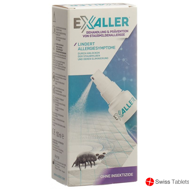 Exaller anti dust mite spray 150ml buy online