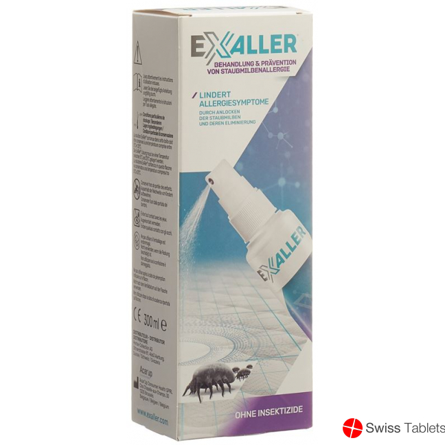 Exaller anti dust mite spray 300ml buy online