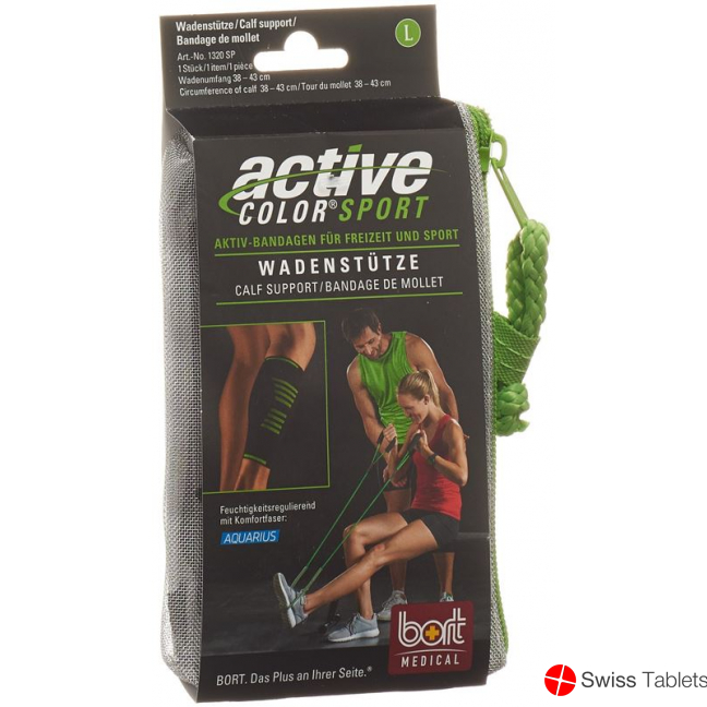 Bort Activecolor Sport Wadenstütze L Schwarz buy online