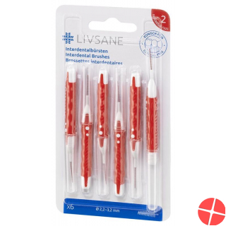 Livsane fine conical interdental brushes 6 pieces