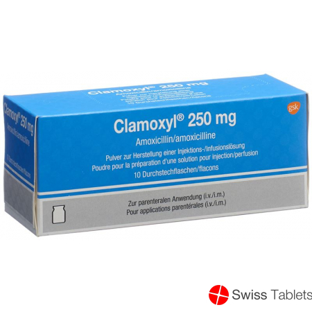 Clamoxyl Trockensubstanz 250mg Durchstechflasche 10 Stück buy online