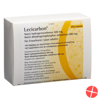Lecicarbon Zäpfchen Erwachsene 100 Stück