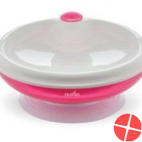 Nuvita warming plate with suction cup pink