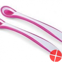 Nuvita Set Löffel mit Wärmersensor Pink 2 Stück