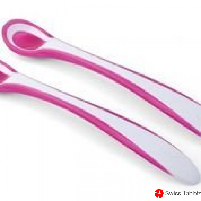 Nuvita Set Löffel mit Wärmersensor Pink 2 Stück buy online