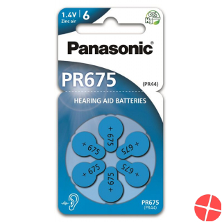 Panasonic Hörgerät Batterien 675 6 Stück