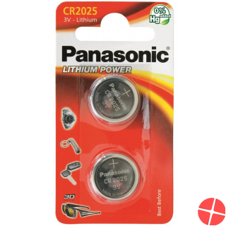 Panasonic Batterien Knopfzelle Cr2025 2 Stück
