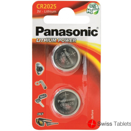 Panasonic Batterien Knopfzelle Cr2025 2 Stück buy online