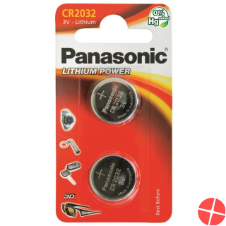 Panasonic Batterien Knopfzelle Cr2032 2 Stück