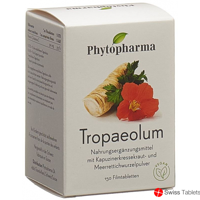 Phytopharma Tropaeolum Filmtabletten Dose 150 Stück buy online