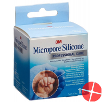 3M Micropore Silicone Adhesive Plaster 5cmx5m 3M Micropore Silicone Adhesive Plaster 5cmx5m