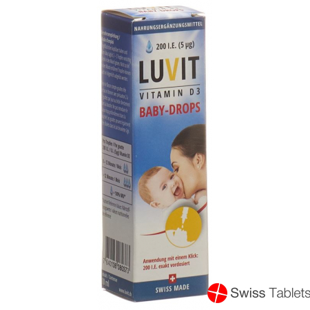 Luvit Vitamin D3 Baby-Drops Tropfflasche 10ml buy online
