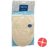 Herba massage glove Loofah and terry