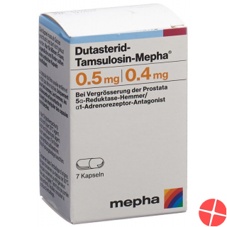Dutasterid Tamsulosin Mepha Kapseln 0.5/0.4mg 7 Stück