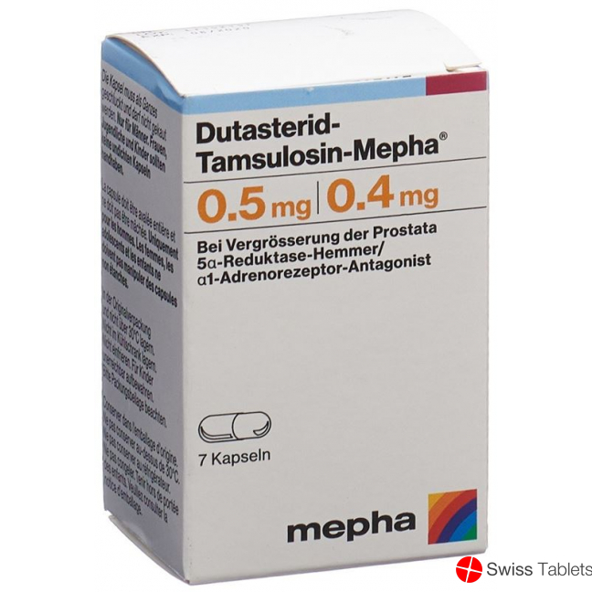 Dutasterid Tamsulosin Mepha Kapseln 0.5/0.4mg 7 Stück buy online