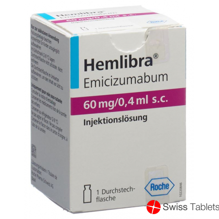 Hemlibra Injektionslösung 60mg/0.4ml S.c. Durchstechflasche buy online
