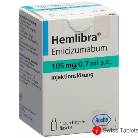 Hemlibra Injektionslösung 105mg/0.7ml S.c. Durchstechflasche buy online