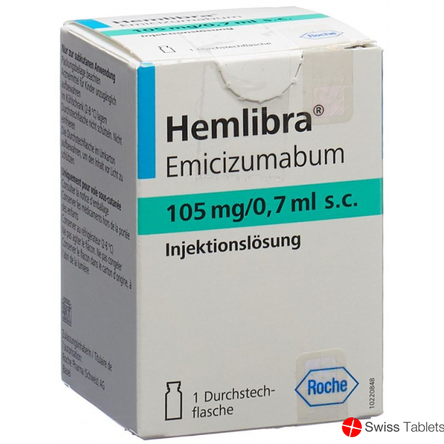Hemlibra Injektionslösung 105mg/0.7ml S.c. Durchstechflasche buy online
