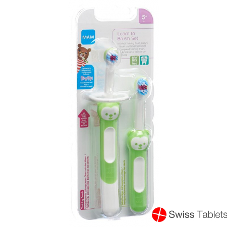 Mam Learn To Brush Set Zahnbürsten 5+m Neu buy online