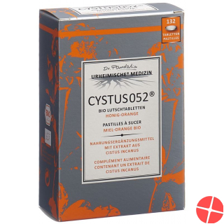 Cystus 052 Bio Lutschtabletten Honig-Orange 132 Stück