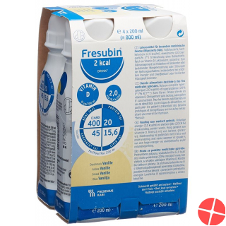 Fresubin 2 Kcal Drink Vanille Neu 4 Flasche 200ml
