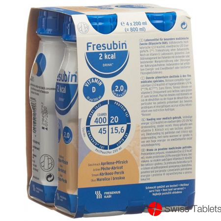 Fresubin 2 Kcal Drink Ap-Pfir Neu 4 Flasche 200ml buy online