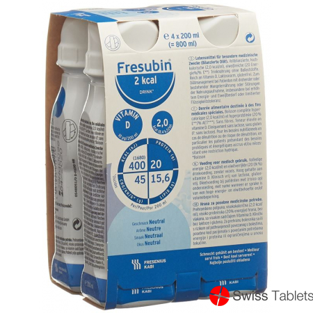 Fresubin 2 Kcal Drink Neutral Neu 4 Flasche 200ml buy online