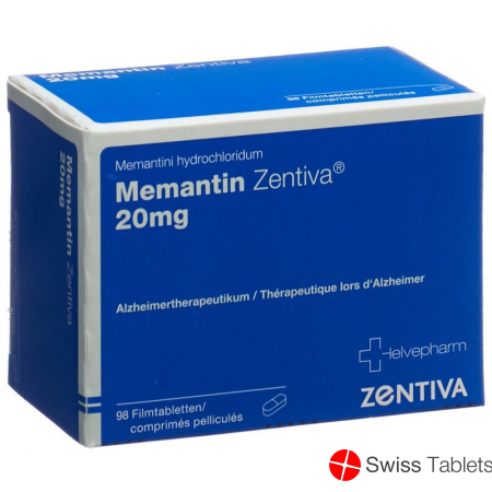 Memantin Zentiva Filmtabletten 20mg 98 Stück buy online